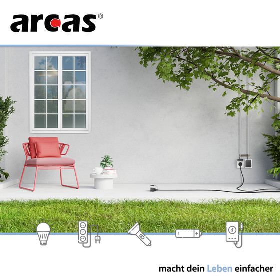 ARCAS Outdoor Verl�ngerungskabel 10m 1er Shrink