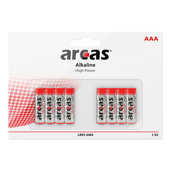 ARCAS LR03 / AAA / Micro / 1,5V - BP8 (4+4)