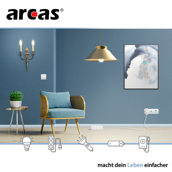 ARCAS Zwischenstecker 3-fach / Farbe: wei�