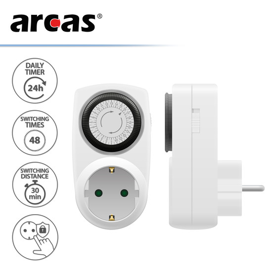 ARCAS TS-MD201 Mechanische Zeitschaltuhr