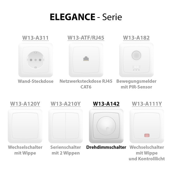 ARCAS ELEGANCE Dimmer Switch W13-A142
BP1