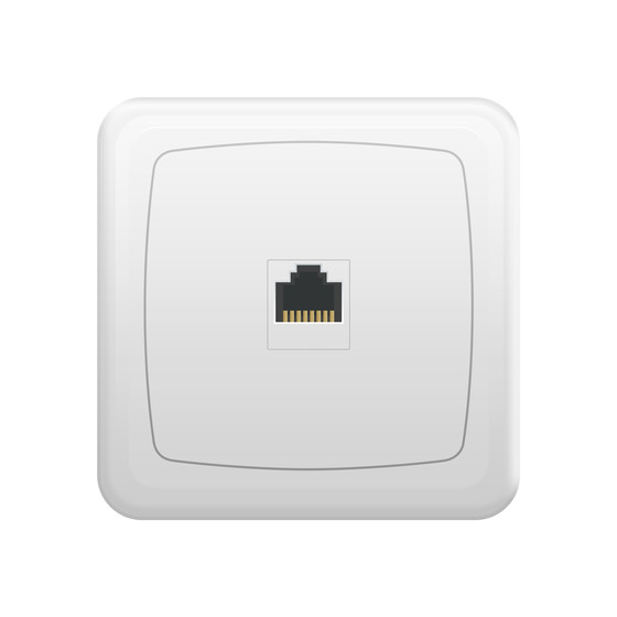 ARCAS ELEGANCE Netzwerksteckdose RJ45 Mod. W13-ATF/RJ45