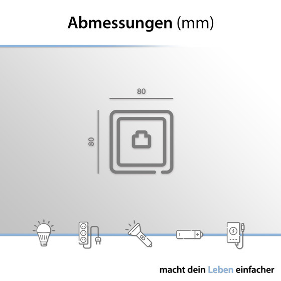 ARCAS ELEGANCE Netzwerksteckdose RJ45 Mod. W13-ATF/RJ45