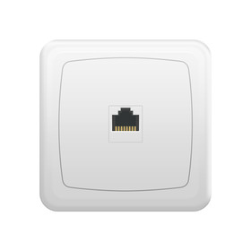 ARCAS ELEGANCE Netzwerksteckdose RJ45 Mod. W13-ATF/RJ45