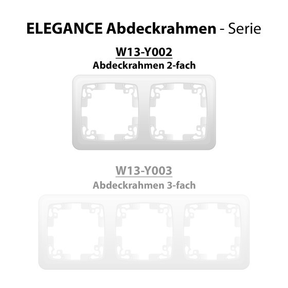 ARCAS ELEGANCE Abdeckrahmen 2-fach Mod. W13-Y002