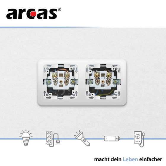 ARCAS ELEGANCE Abdeckrahmen 2-fach Mod. W13-Y002
