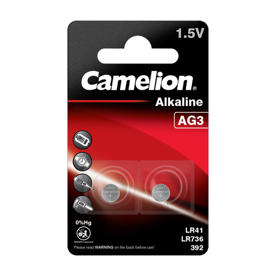 CAMELION Alkaline AG3 / LR41 / LR736 / 392 / BP2