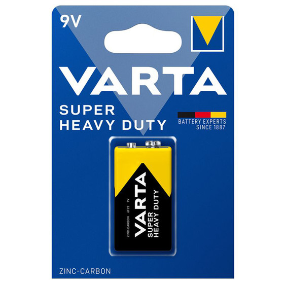 VARTA Super Heavy Duty / 2022 / 6F22 / 9-Volt Block / BP1