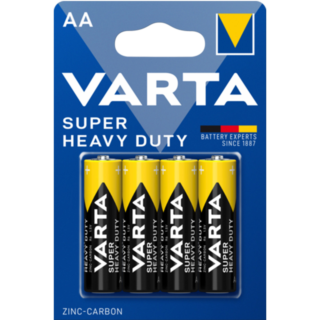 4 Piles AA LR6 R6 VARTA Superlife 1,5V Zinc Carbon Batterie Longue Durée -  Cdiscount Jeux - Jouets