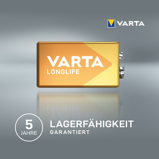 VARTA Longlife / 4122 / 6LF22 / 9-Volt Block / BP1