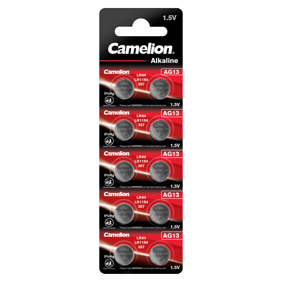 CAMELION Alkaline AG13 / LR44 / LR1154 / 357 / BP10