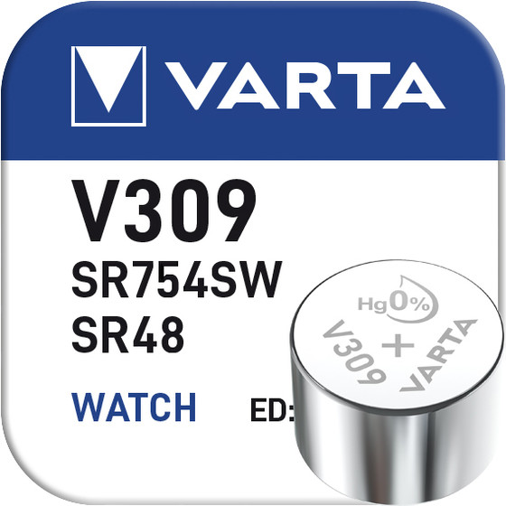 VARTA Silber Oxid V309 / 73mAh / 1,55V / BP1