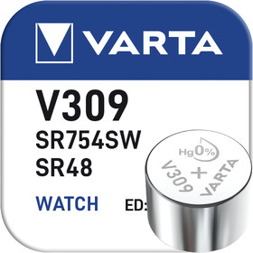 VARTA Silber Oxid V309 / 73mAh / 1,55V / BP1