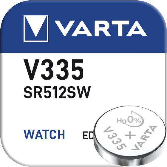 VARTA Silber Oxid V335 / 6mAh / 1,55V / BP1