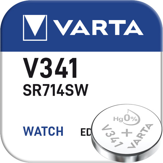 VARTA Silber Oxid V341 / 15mAh / 1,55V / BP1