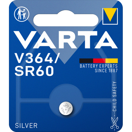 VARTA Silber Oxid V364 / 17mAh / 1,55V / BP1