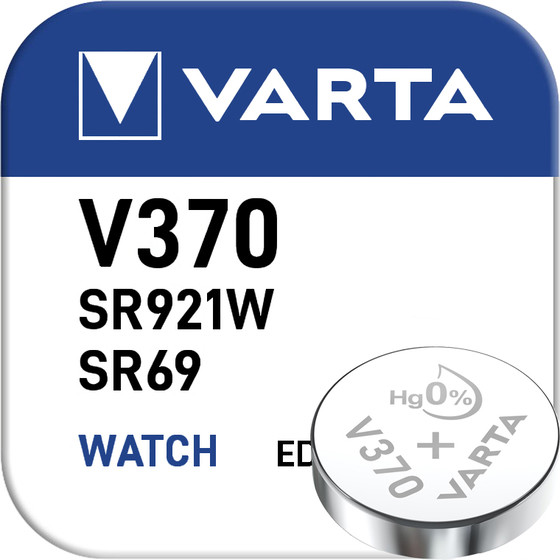 VARTA Silber Oxid V370 / 30mAh / 1,55V /  BP1