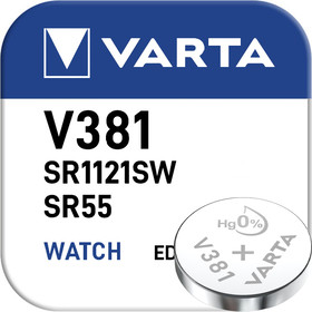 VARTA Silber Oxid V381 / 49mAh / 1,55V / BP1