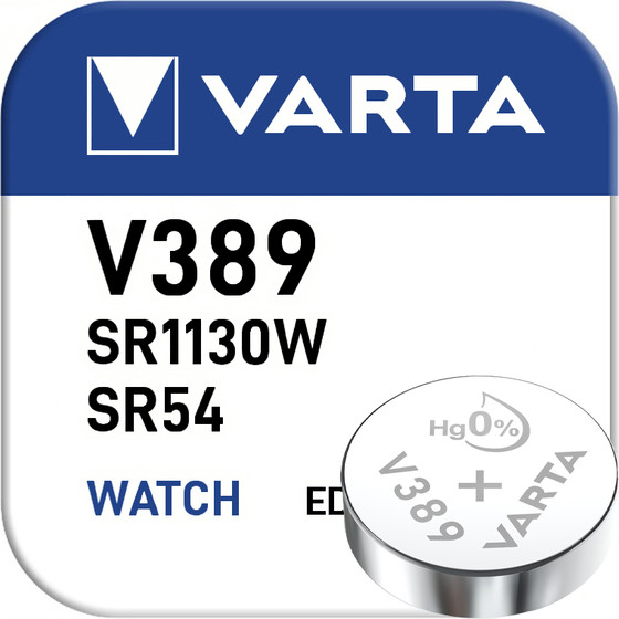 VARTA Silber Oxid V389 / 81mAh / 1,55V / BP1