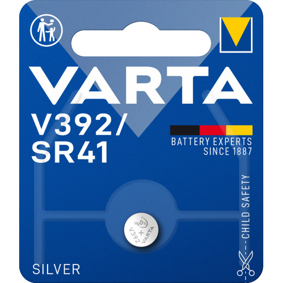 VARTA Silber Oxid V392 / 40mAh / 1,55V / BP1