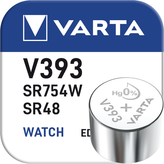 VARTA Silber Oxid V393 / 77mAh / 1,55V / BP1