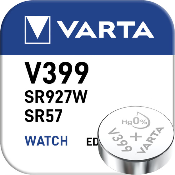 VARTA Silber Oxid V399 / 42mAh / 1,55V /  BP1