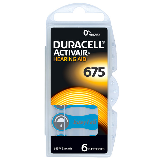 DURACELL ACTIVAIR  A675 / BP6 in Blister Aufbewahrungsbox