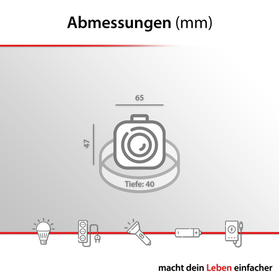 ARCAS 9W Sensor Kopflampe wiederaufladbar