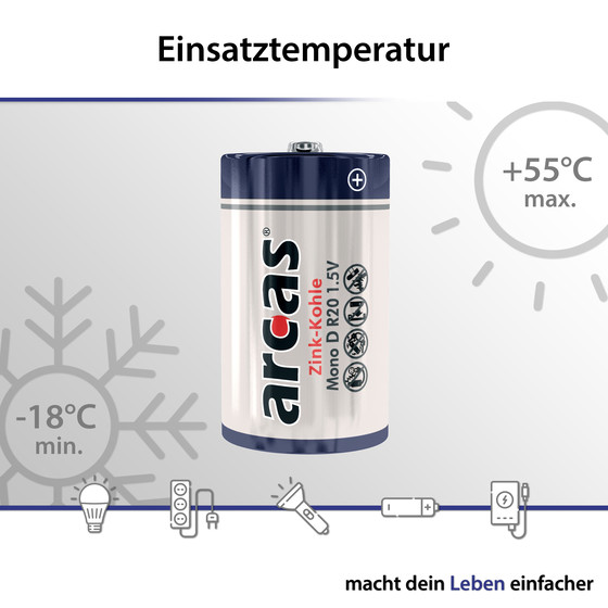 ARCAS R20 / D / Mono / 1,5V - BP2