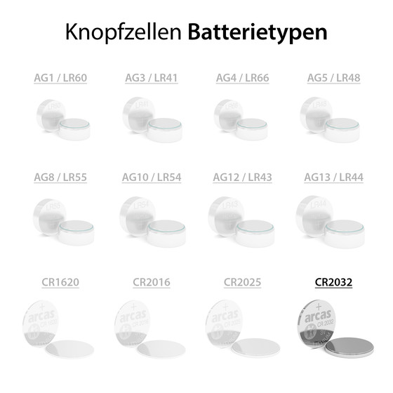 Arcas
Lithium Button cell CR2032
BP5