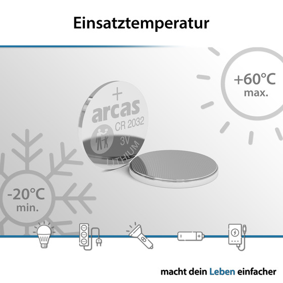 ARCAS Lithium CR2032 / BP5