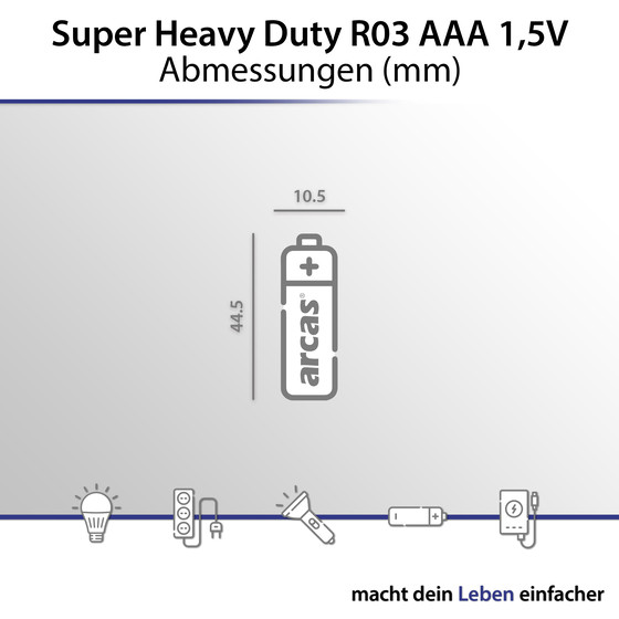 ARCAS R03 / AAA Micro / 1,5V - BP4