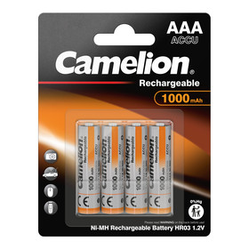 CAMELION NI-MH HR03 / AAA / 1000mAh / 1,2V / BP4