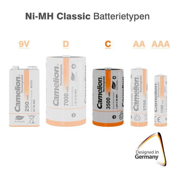 CAMELION Ni-MH HR14 C 2500mA
BP2