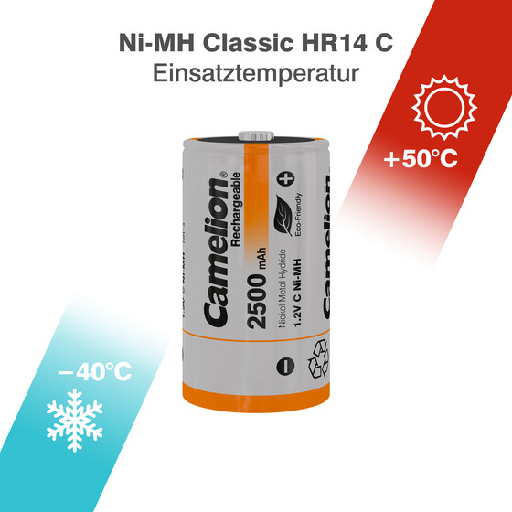 CAMELION NI-MH HR14 / C / 2500mAh 1,2V / BP2