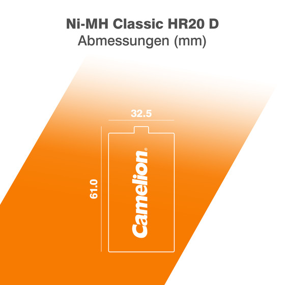 CAMELION Ni-MH HR20 D 2500mA
BP2